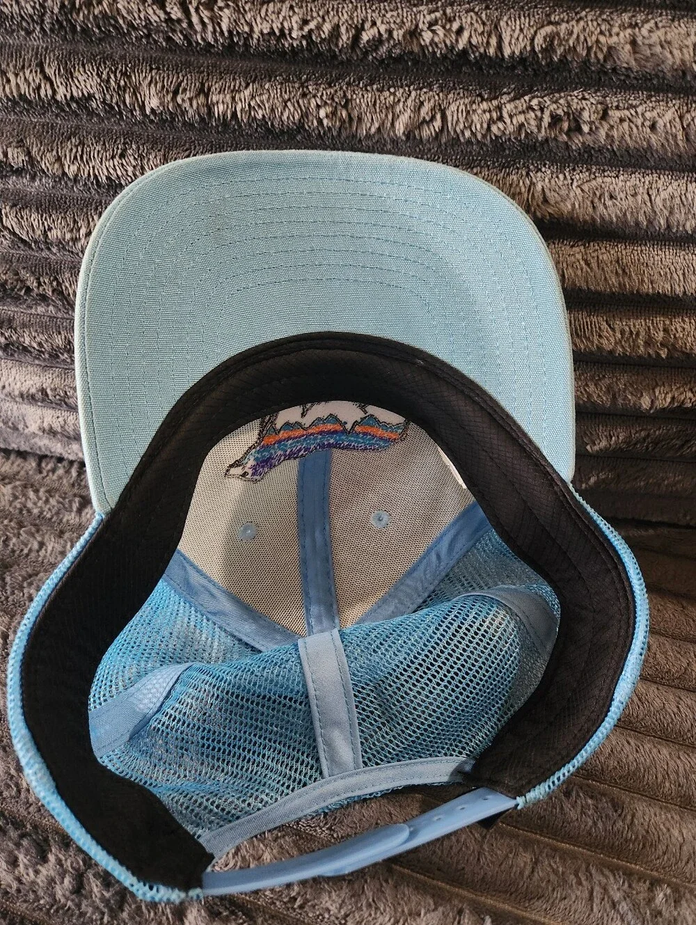 Patagonia Kids Trucker Hat Snapback Baby Blue